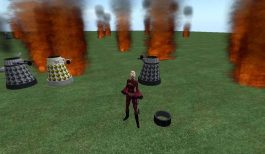 We use to love blowing up the Daleks with our bad ass weapons